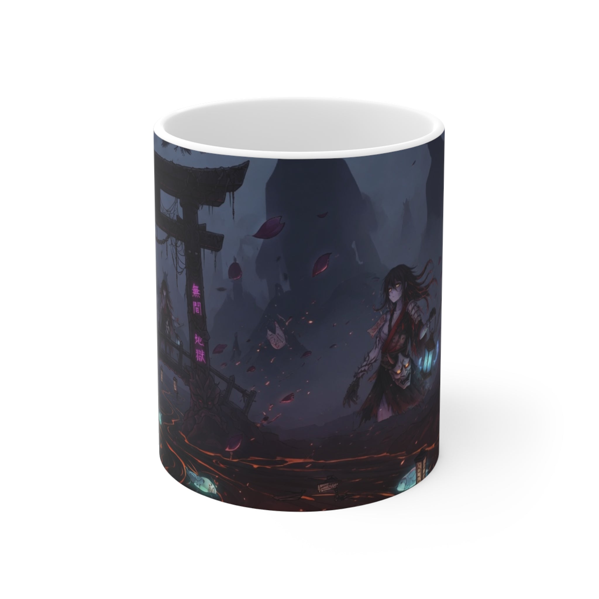 Undead Samurai Girl Mug — Underworld Gothic 11oz