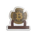 Bitcoin Acrylic Statue — Aged Decentralization Collectible