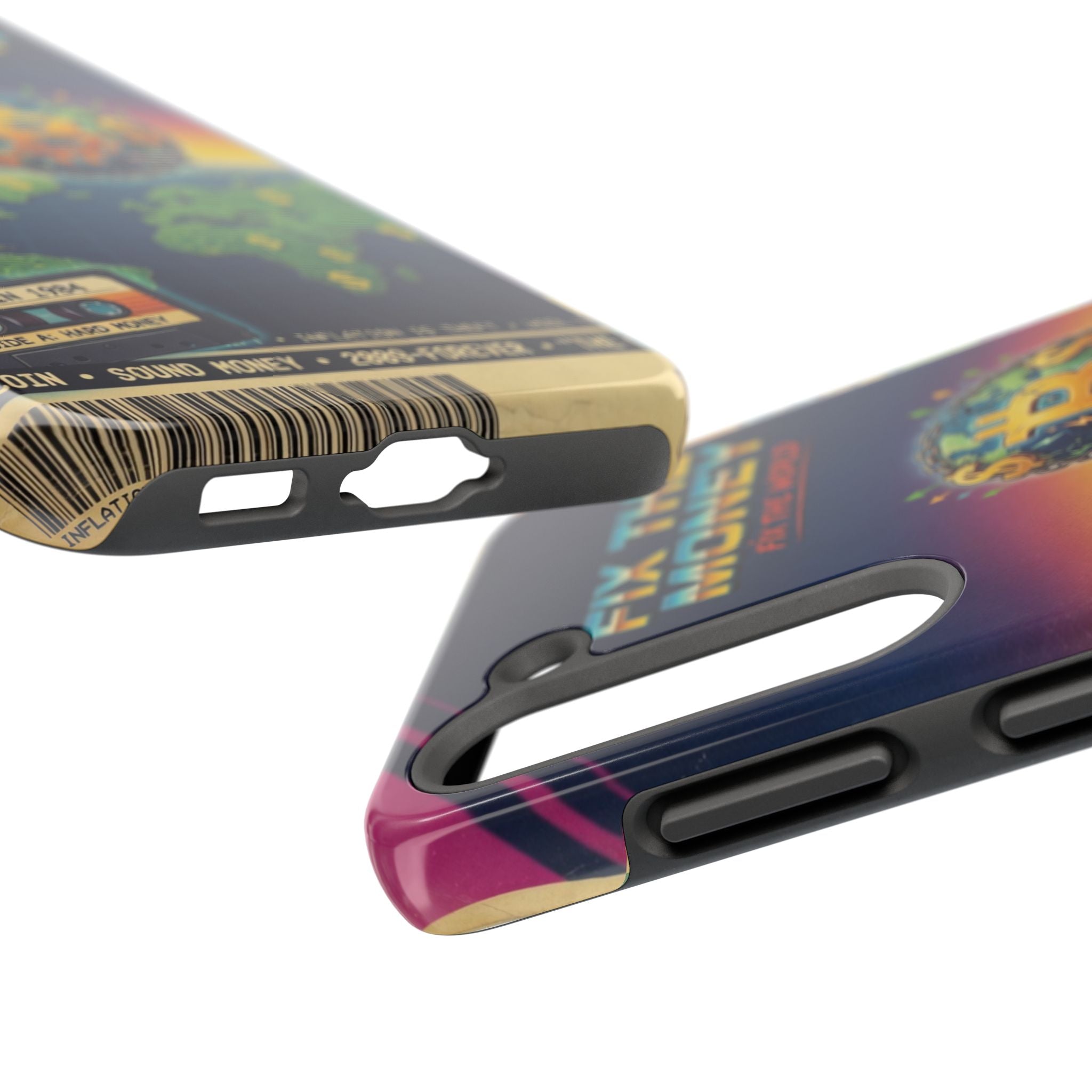 Retro Bitcoin Phone Case — "Fix the Money, Fix the World"