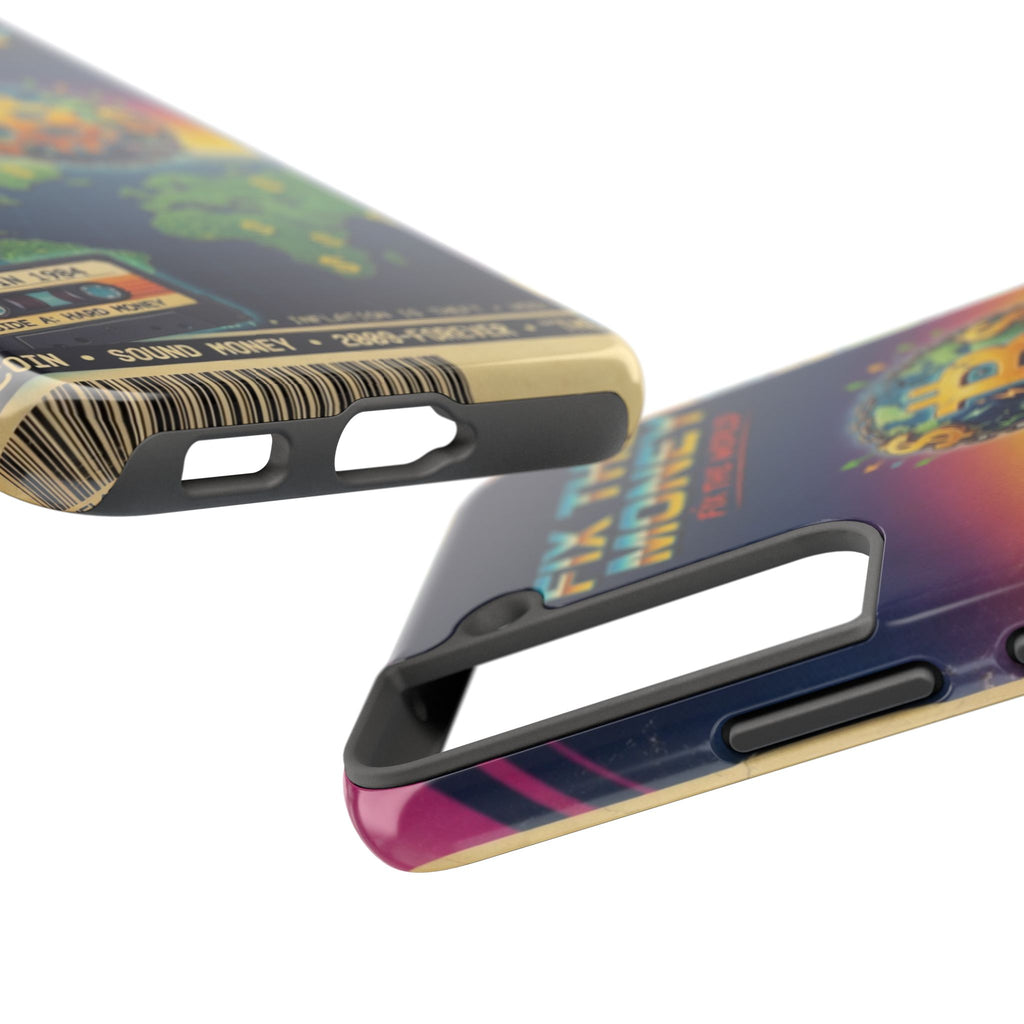 Retro Bitcoin Phone Case — "Fix the Money, Fix the World"