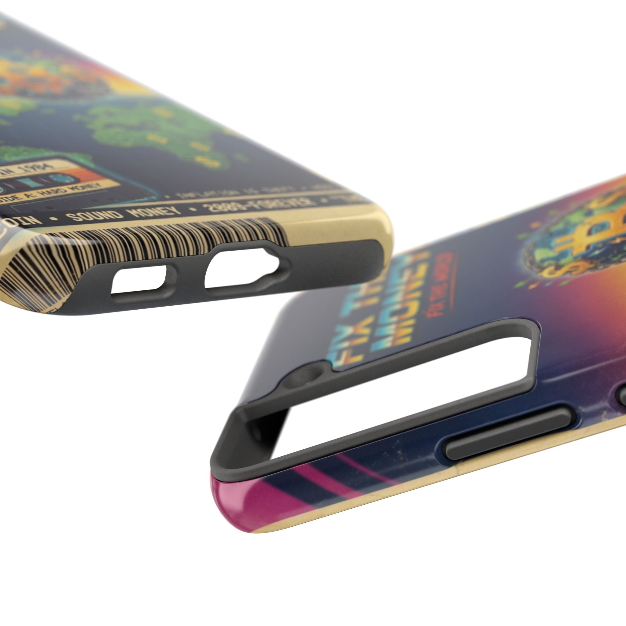 Retro Bitcoin Phone Case — "Fix the Money, Fix the World"