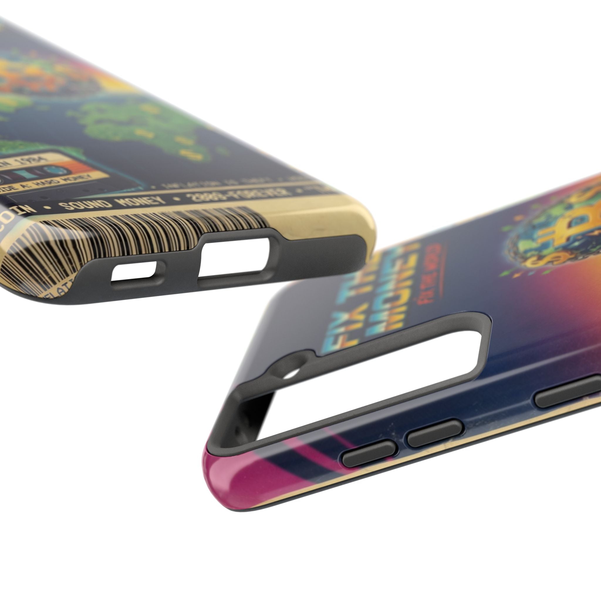 Retro Bitcoin Phone Case — "Fix the Money, Fix the World"